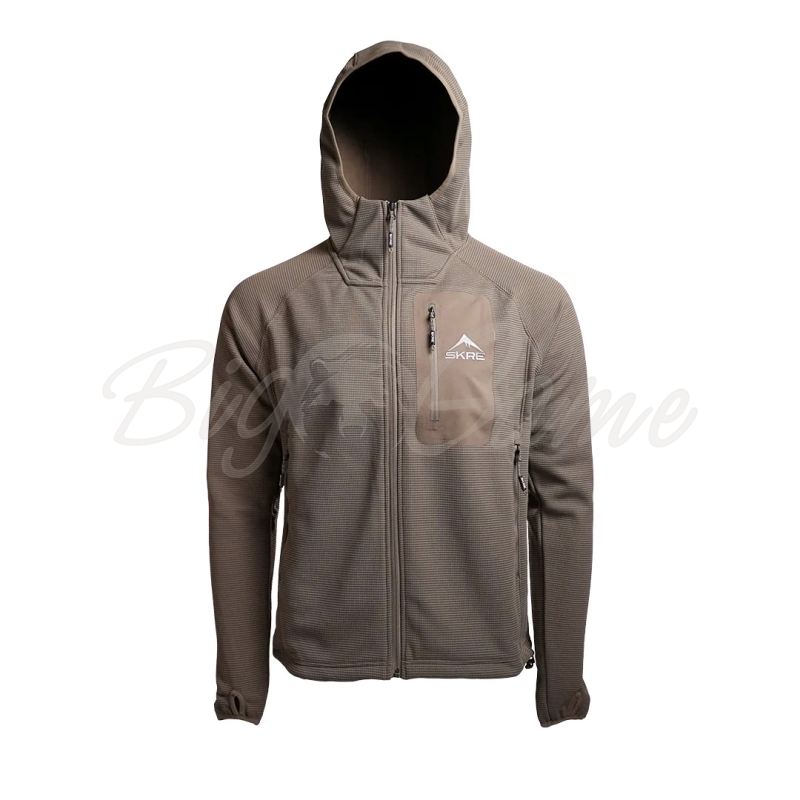 Толстовка SKRE Grid Lite Jacket цвет Earth Brown фото 1