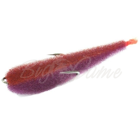 Поролоновая рыбка LEX Zander Fish 5,5 POB (фиолетовое тело / оранжевая спина / красный хвост) фото 1