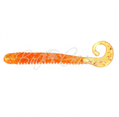 Твистер REINS G-Tail Saturn 2,5" (20 шт.) код цв. 413 Chika Orange фото 1