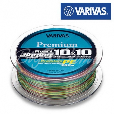 Плетенка VARIVAS Avani Jigging 10 x 10 Premium PE 200 м цв. Многоцветный # 1 фото 1