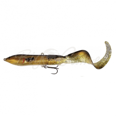 Воблер SAVAGE GEAR 3D Hard Eel Tail Bait 17 SS (1 + 2 шт.) цв. 02-Olive Gold фото 1