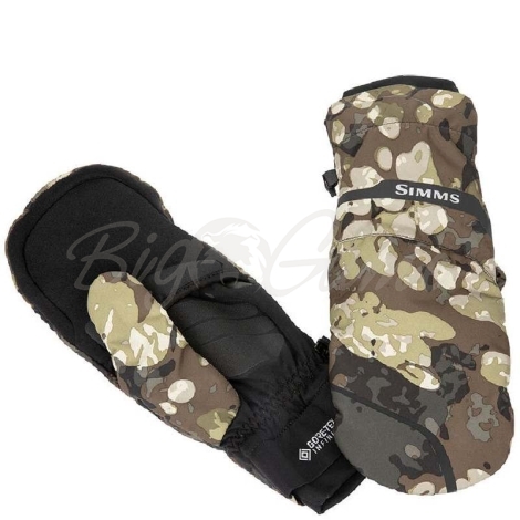 Рукавицы SIMMS Gore-Tex ExStream F/O Mitt цвет Riparian Camo фото 2