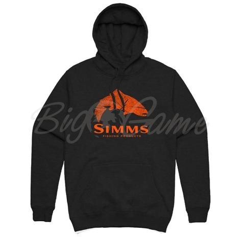 Толстовка SIMMS Wood Trout Fill Hoody цвет Black фото 1