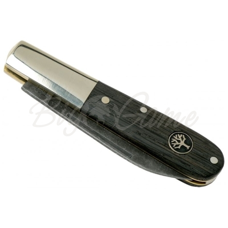 Нож складной полуавтоматический BOKER Barlow Oak Tree сталь 440C рукоять Мореный дуб цв. Черный фото 4