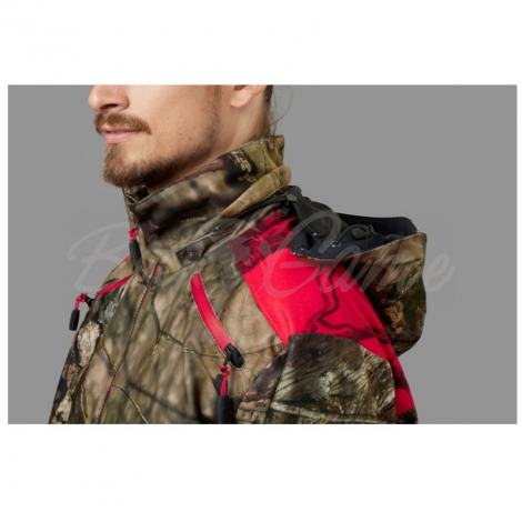 Куртка HARKILA Moose Hunter 2.0 GTX jacket цвет Mossy Oak Break-Up Country/Mossy Oak Red фото 3