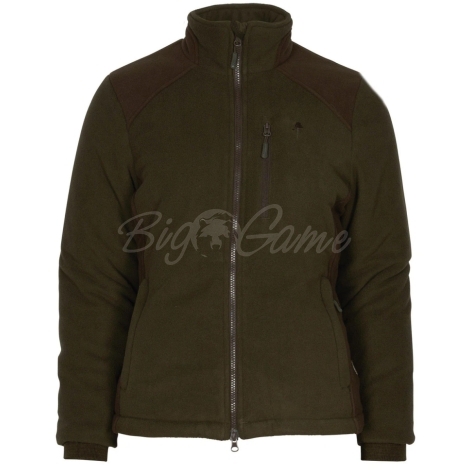 Толстовка PINEWOOD WS Harriette Padded Fleece Jacket цвет Green / Suede Brown фото 1