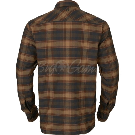 Рубашка HARKILA Eirik Reversible Shirt Jacket цвет Dark warm olive / Burgundy фото 5