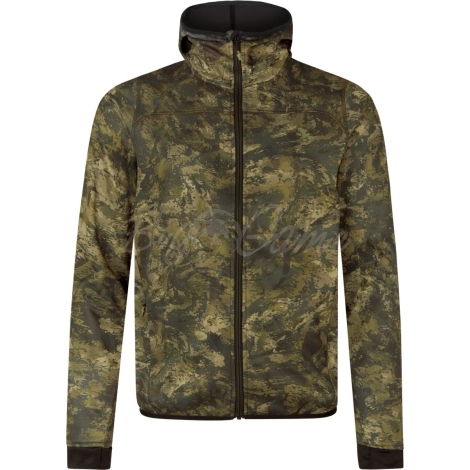 Толстовка SEELAND Power Camo Fleece цвет InVis green фото 1