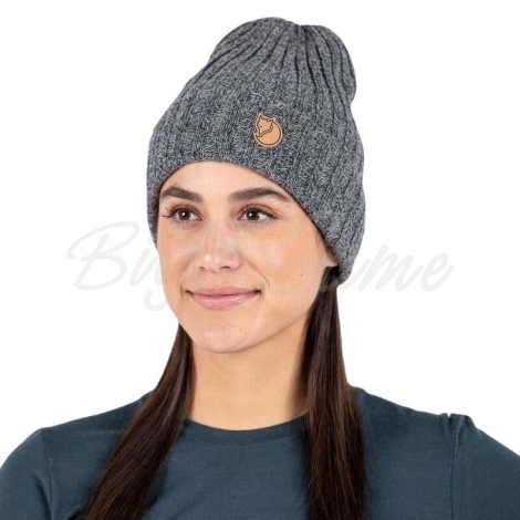 Шапка FJALLRAVEN Byron Hat цвет Dark Grey-Grey фото 14