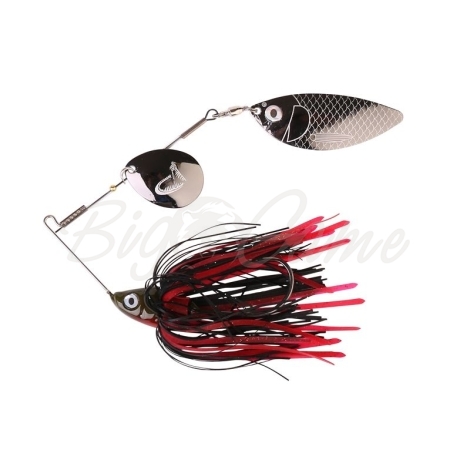 Блесна вращающаяся SAVAGE GEAR TI-Flex SpinnerBait 24 г цв. Black Widow Gunsmoke фото 1