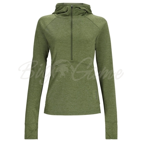 Термокофта SIMMS Women's Bugstopper Hoody цвет Dark Clover Heather фото 1