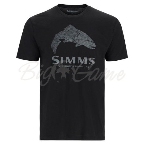 Футболка SIMMS Wood Trout Fill T-Shirt цвет Black фото 1