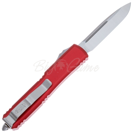 Нож автоматический MICROTECH Ultratech S/E сталь CTS-204P, рукоять рукоять алюминий цв. Красный фото 4
