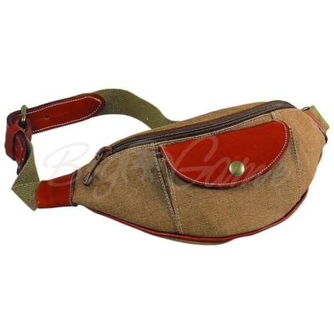 Сумка поясная RISERVA Linen Pouch цвет Brown фото 1