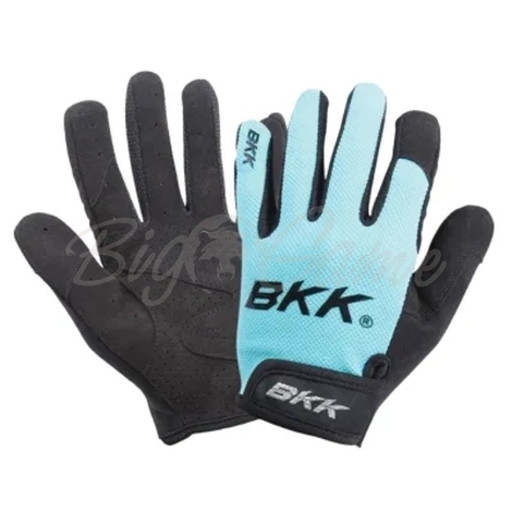 Перчатки BKK Half-Finger Gloves цвет черный / голубой фото 1