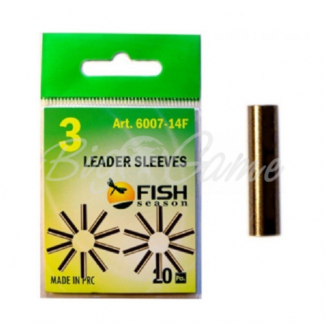 Трубка обжимная FISH SEASON Leader Sleeves 1 мм № 1,5 (20 шт.) фото 1