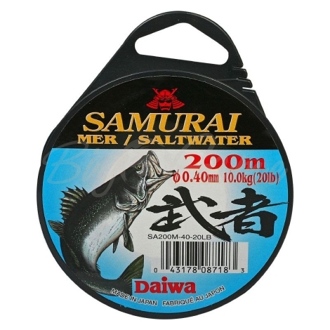Леска DAIWA Samurai Saltwater 200 м 0,40 мм фото 1