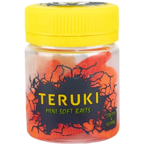 Червь TERUKI Roy 6,5 см (7 шт.) зап. сыр цв. Orange фото 3