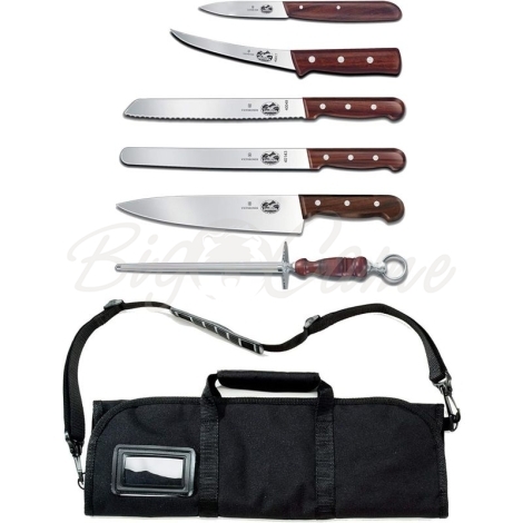Набор ножей VICTORINOX 7-Piece Rosewood Handle Culinary Knife Set фото 1