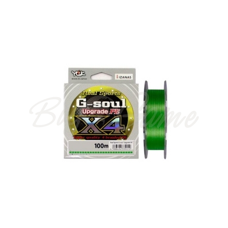 Плетенка YGK Real Sports G-Soul Upgrade PEx4 100 м цв. Зеленый # 0,4 фото 1
