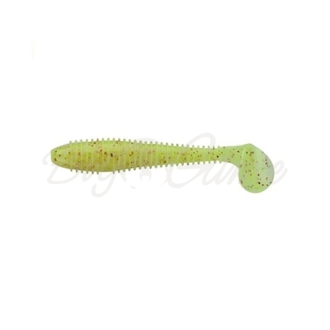 Виброхвост KEITECH Swing Impact FAT 2,8" (8 шт.) цв. EA#11 Lime Chartreuse Glow фото 1