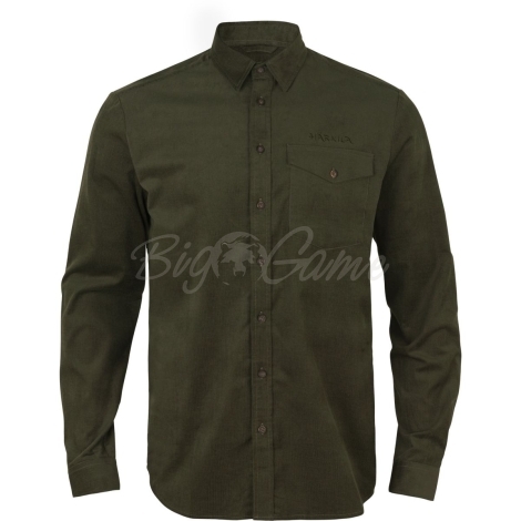 Рубашка HARKILA Kaldfjord Corduroy Shirt цвет Willow green фото 1