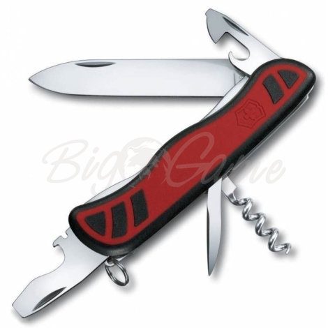 Нож VICTORINOX Nomad 111мм 9 функций цв. Красный / черный фото 1