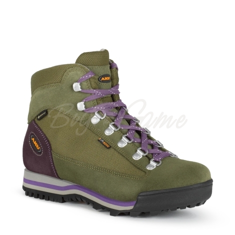 Ботинки треккинговые AKU WS Ultra Light Micro GTX цвет Green / Deep Violet фото 1