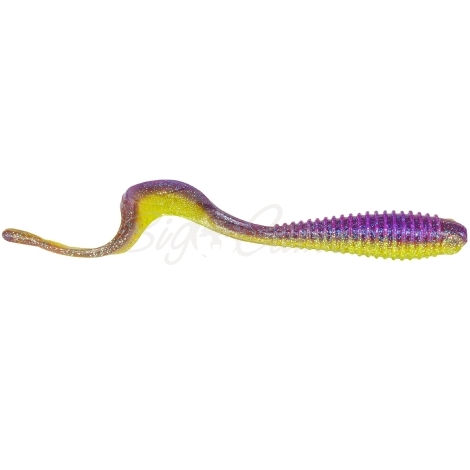 Твистер NORSTREAM Tricky Tail 9" цв. 03 Purple-Yellow фото 1