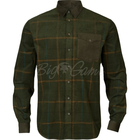 Рубашка HARKILA Kaldfjord Corduroy Check Shirt цвет Willow green check фото 1