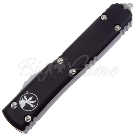 Нож автоматический MICROTECH Ultratech T/E Tanto, рукоять алюминий, цв. черный сатин фото 3