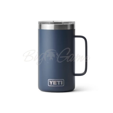 Термокружка YETI Rambler Mug w/Magslider Lid 709 цвет Navy фото 1
