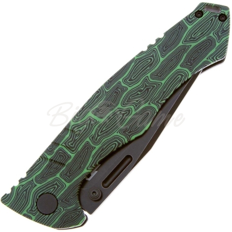 Нож складной BESTECH Keen II CPM S35VN рукоять стеклотекстолит G10,титан цв. Черный/Зеленый фото 5