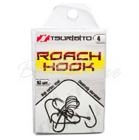 Крючок одинарный TSURIBITO Roach Hook BN № 6 (10 шт.) фото 1