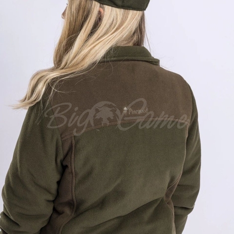 Толстовка PINEWOOD WS Harriette Padded Fleece Jacket цвет Green / Suede Brown фото 5