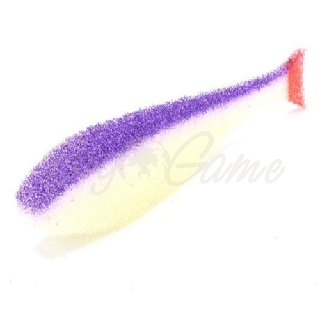 Поролоновая рыбка LEX Classic Fish NO 11 WPB (белое тело / фиолетовая спина / красный хвост) фото 1