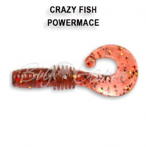 Твистер CRAZY FISH Power Mace 1,6" (8 шт.) зап. кальмар, код цв. 15 фото 1