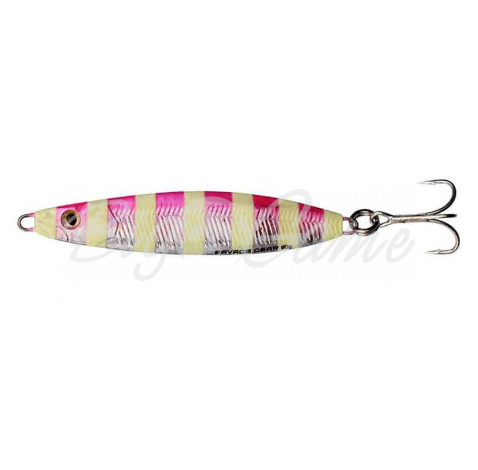 Пилькер SAVAGE GEAR Psycho Sprat 45 г цв. 03-Pink Glow Zebra фото 1