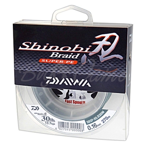 Плетенка DAIWA Shinobi Braid 270 м зеленый 0,35 мм фото 1