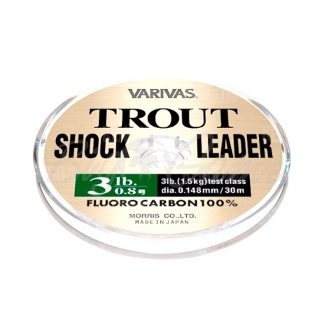 Флюорокарбон VARIVAS Trout Shock Leader 30 м # 2,5 фото 1