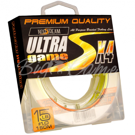 Плетенка NORSTREAM Ultra game 4x #1 цв. fluo yellow фото 2