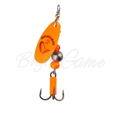 Блесна вращающаяся SAVAGE GEAR Caviar Spinner № 2 6 г цв. 06-Flou Orange фото 1