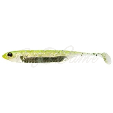 Слаг FISH ARROW Flash J Shad 4" (5 шт.) код цв. 102 Chartreuse / Silver фото 1