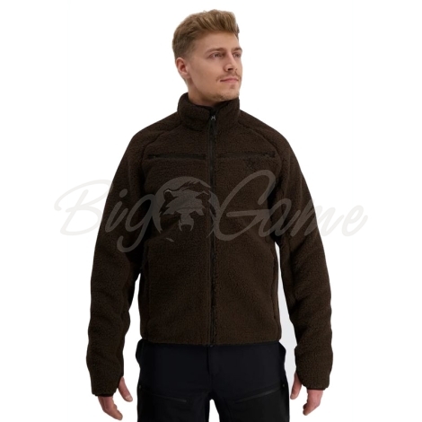 Толстовка ALASKA MS Teddy Jacket цвет Moss Brown фото 3