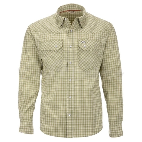 Рубашка SIMMS Brackett LS Shirt цвет Sage Window Plaid фото 1