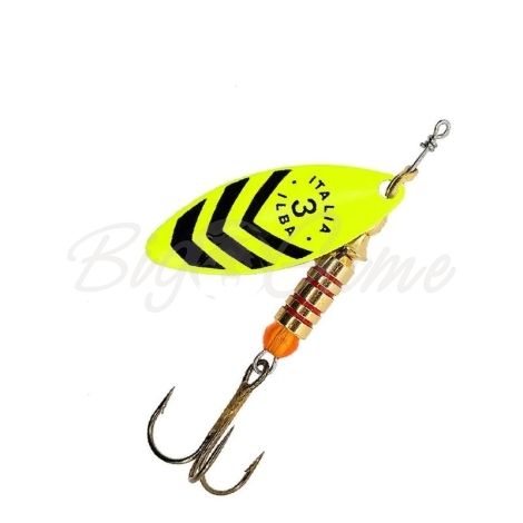 Блесна вращающаяся РЫБОЛОВ-ОЛТА Lungo № 2 5 г цв. Fluorange/Black фото 1