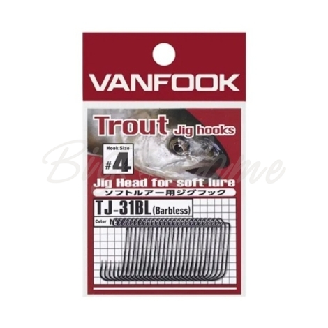 Крючок одинарный VANFOOK Trout Jig Hook TJ-31BL фото 1