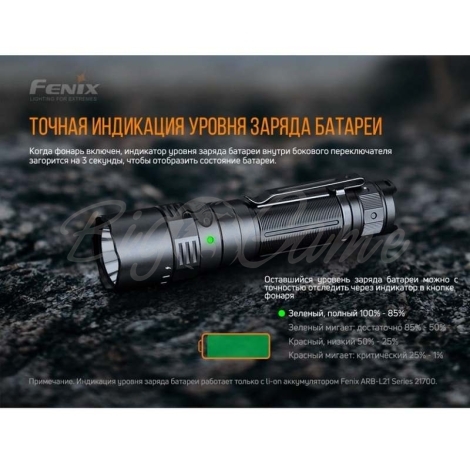 Фонарь карманный FENIX PD40R V2.0 фото 16