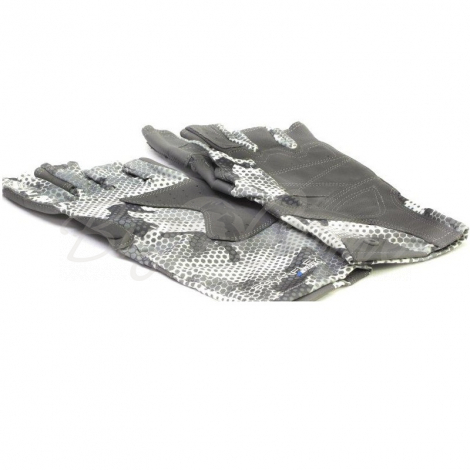 Перчатки SIMMS Solarflex Guide Glove цвет Hex Flo Camo Steel фото 6