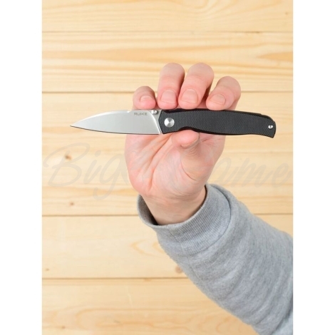 Нож складной RUIKE Knife M662-TZ цв. Черный фото 5
